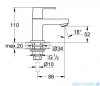 Grohe Eurocube zawór sztorcowy chrom 23137000